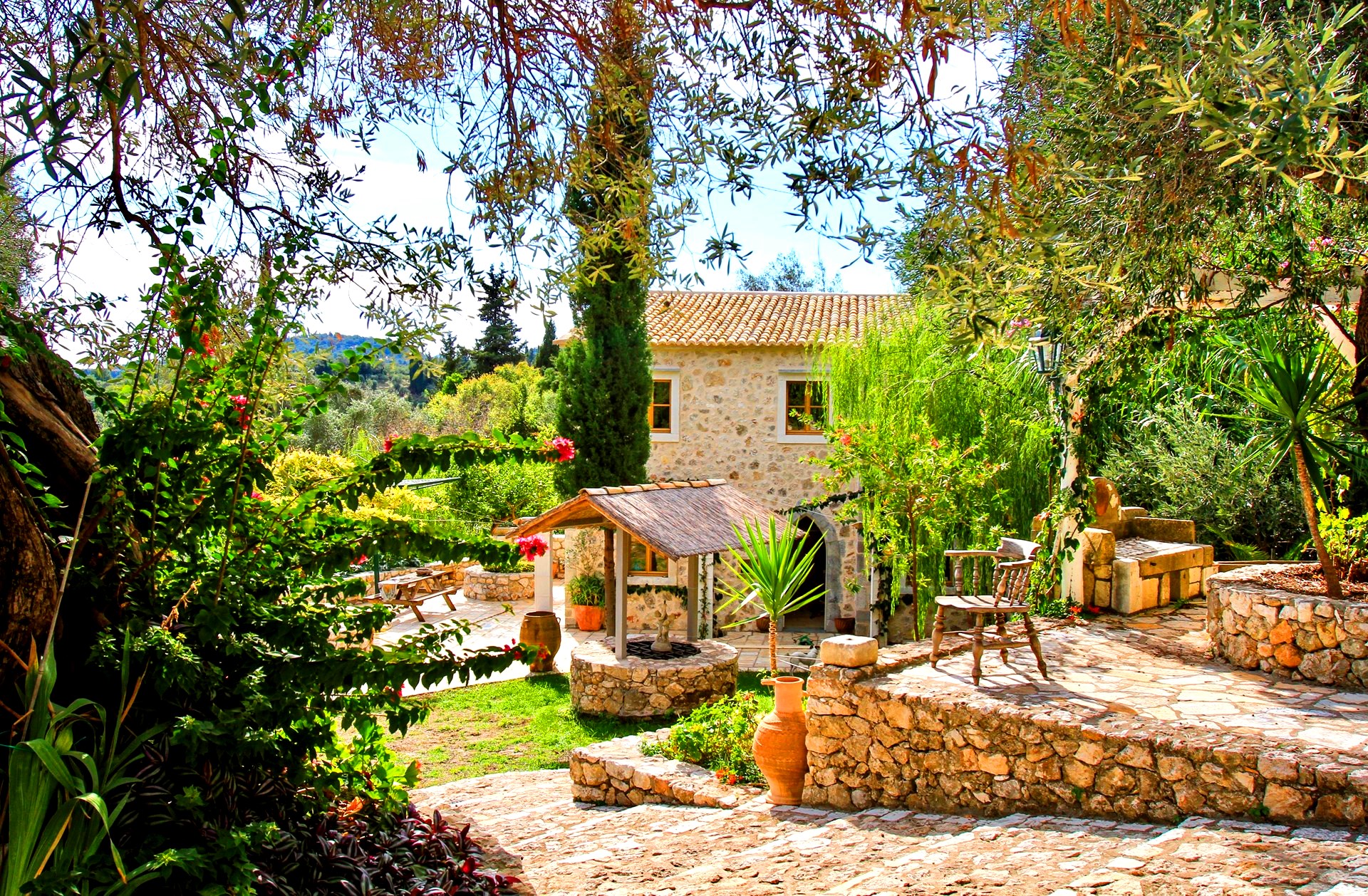 Villa on Corfu island