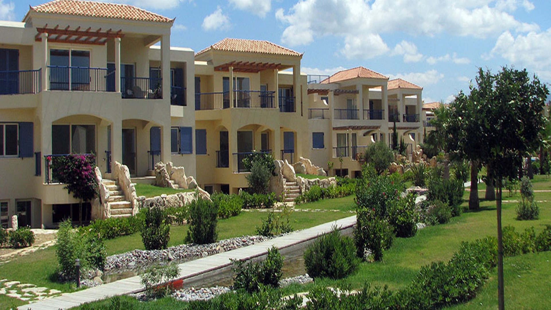 Villas on Crete island